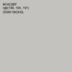 #C4C2BF - Gray Nickel Color Image